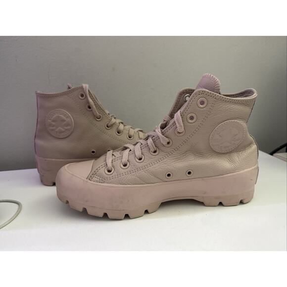 Converse Chuck Taylor All Star Lugged Stone Mauve Pink Platform Boots Womens 9 - Picture 2 of 13